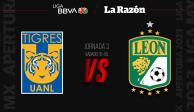 Tigres enfrenta al León en busca de su primera victoria en el Torneo Apertura 2023 de la Liga MX.