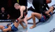 Istela Nunes sufrió una impresionante lesión durante su pelea contra Viktoriia Dudakova en UFC Vegas 77.