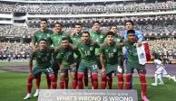Los jugadores titulares de la Selección Mexicana en la final de la Copa Oro 2023 ante Panamá.