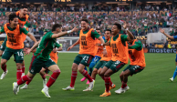 Festejo gol de Santiago Giménez en la final de la Copa Oro