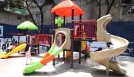 Rehabilitan deportivo e inauguran juegos infantiles en Federal Burocrática, Huixquilucan.