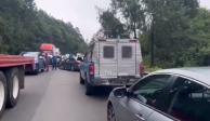 Automovilistas reportan asalto masivo en la autopista Puebla-Orizaba.