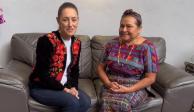 Claudia Sheinbaum se reúne con Rigoberta Menchú, Premio Nobel de la Paz.