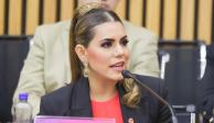 Evelyn Salgado participa en reunión de Conago - INE rumbo al 2024.