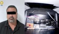 Detienen a 2 sujetos con droga oculta en una camioneta en la Venustiano Carranza
