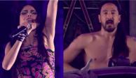 Danna Paola triunfa en Tomorrowland con Steve Aoki