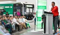 Ricardo Gallardo presenta el nuevo Sistema de Transporte Rápido 'Metro Red'.