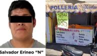 Detienen a sujeto que mató a 20 perritos de la calle con pollos envenenados, en el municipio de Nicolás Romero, Estado de México.