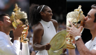 Novak Djokovic, Serena Williams y Roger Federer