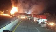 Tráiler se incendia en Arco Norte y provoca tráfico también en la México-Puebla.