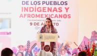 Evelyn Salgado refrenda compromiso de fomentar valores, respeto cultural y la identidad de pueblos indígenas y afros de Guerrero.