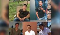 En la imagen, los cinco jóvenes desaparecidos el pasado 11 de agosto en Lagos de Moreno, Jalisco
