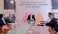 Alfredo Del Mazo anuncia inversión de Chedraui en el Edomex.