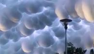 Nubes con forma inusual generan polémica en China y en redes sociales.