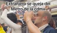 Argentino se queja del olor de la gente en Metro de la CDMX y pasajeros lo enfrentan.