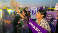 Barra Feminista MX se manifiesta en el Estadio Azteca en favor de Jennifer Hermoso