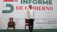 López Obrador este viernes en Campenche.