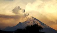 Volcán Popocatépetl registra actividad intensa desde la noche del viernes.