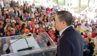 La alcaldía Coyoacán organizó una feria dedicada a las personas de la tercera edad, En la imagen, el alcalde de Coyoacán Giovani Gutiérrez