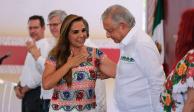 Gobernadora Mara Lezama y el presidente López Obrador inauguraron bulevar Colosio y distribuidor vial en Cancún