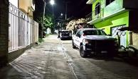 Elementos de la Guardia Nacional patrullan las calles de la cabecera municipal tras el ataque del pasado martes.