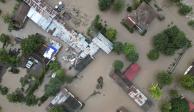 Tomas aéreas muestran el nivel de devastación en Grecia, ayer.