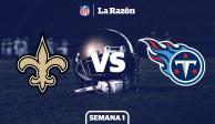 New Orleans Saints y Tennessee Titans se enfrentan en la Semana 1 de la NFL