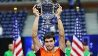 Carlos Alcaraz se proclamó campeón del US Open en el 2022 tras vencer a Casper Ruud en la final.