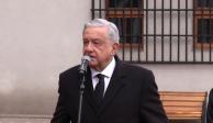 El presidente López Obrador, en un mensaje durante su visita a Chile.
