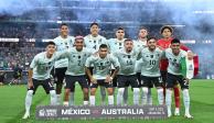Jugadores de la Selección Mexicana previo al duelo amistoso ante Australia