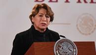Delfina Gómez, gobernadora electa del Edomex, presentó esta tarde su gabinete.