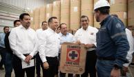 Cooperativa La Cruz Azul inaugura fábrica de sacos en la Planta de Cemento Cruz Azul CYCNA de Oriente, ubicada en municipio de Palmar de Bravo, en el estado de Puebla.