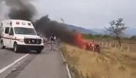 Accidente en autopista de Oaxaca dejó seis personas muertas.