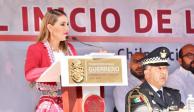 La gobernadora Evelyn Salgado preside el desfile cívico-militar en Chilpancingo