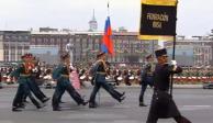Participación de delegación rusa en el Desfile Militar del 16 de septiembre en el Zócalo.