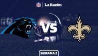 New Orleans Saints y Carolina Panthers chocan en la Semana 2 NFL