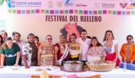 Evelyn Salgado anuncia festival del Relleno de Cuche en Tecpan.