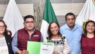 Rocío Nahle se registra para buscar gubernatura de Veracruz por Morena.