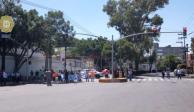 Instalan mesa de seguimineto tras bloqueo en Coyoacán.