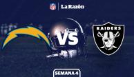 Los Angeles Chargers vs Las Vegas Raiders | NFL Semana 4