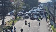 Transportistas bloquean en estas vialidades del sur de la CDMX para exigir destitución del secretario de Movilidad, Andrés Lajous.