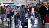 La Terminal de Autobuses de Toluca con presencia de estudiantes en periodo vacacional.