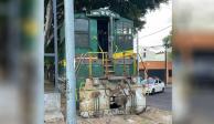 Locomotora se descarrila en Ferrocarril Hidalgo, colonia Valle Gómez: genera problemas viales