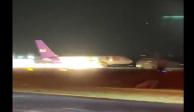 Avión de FedEx se sale de pista en aterrizaje de emergencia en Tennessee