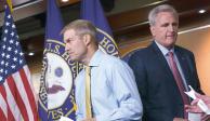 Jim Jordan y Kevin McCarthy, en conferencia de prensa en imagen de archivo.