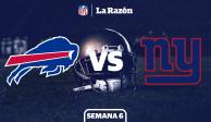 Buffalo Bills y New York Giants protagonizan el juego del domingo por la noche de la Semana 6 de la NFL