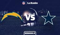 Los Angeles Chargers y Dallas Cowboys se enfrentan en la Semana 6 de la NFL
