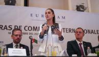Claudia Sheinbaum presenta su visión de la Cuarta Transformación en reunión con Cámaras de Comercio Internacionales.