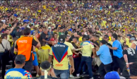 Fans de América y Chivas protagoniza batalla campal en Estados Unidos