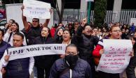 Trabajadores del Poder Judicial protestaron en la semana por la extinción de fideicomisos.